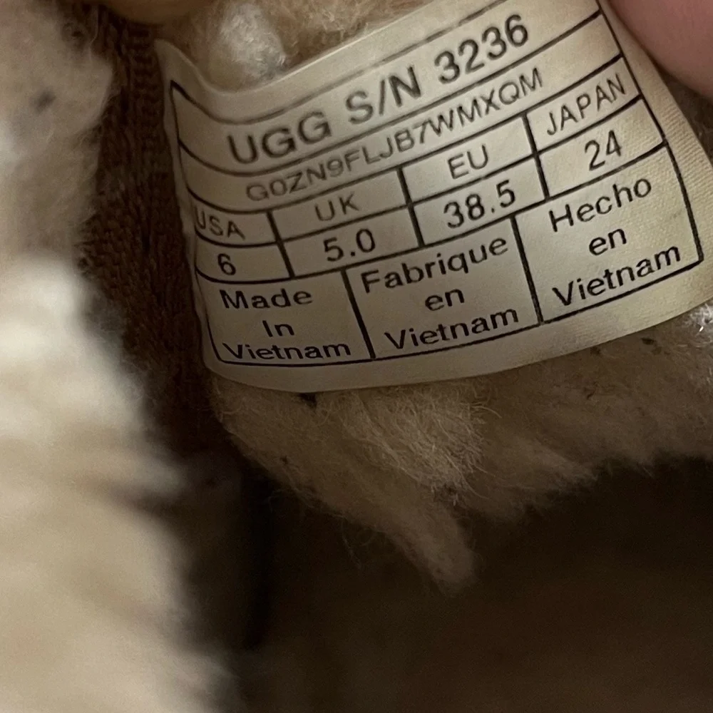UGG Neumel II Boots Chestnut Suede Big Kids Size 6